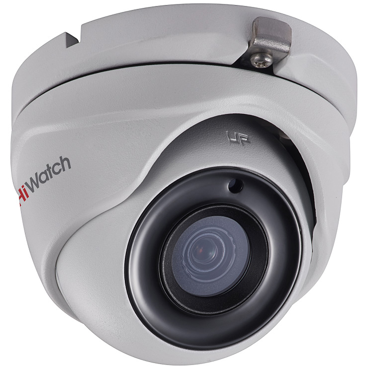 HiWatch DS-T303 (6) 3Mp Видеокамера HD-TVI, уличная купольная, ИК-подсветка до 20м, 1/3"" CMOS матрица, 1920x1536@18к/с, 1920x1080@25к/с; механический ИК-фильтр; 0.01 Лк@F1.2; DNR; EXIR Smart ИК; OSD-меню; видеовыход: 1 х HD-TVI; IP66; -40°С до +60°С; 12В