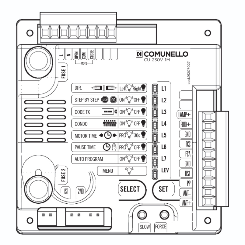 COMUNELLO FT.5002 Блок управления.