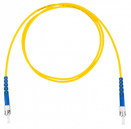 Шнур оптический коммутационный (патч-корд), ST-ST симплекс (simplex) OS2, нг(А)-HF, желтый, 5,0 м