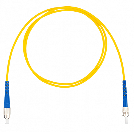 Шнур оптический коммутационный (патч-корд), FC-ST симплекс (simplex) OS2, нг(А)-HF, желтый, 2,0 м